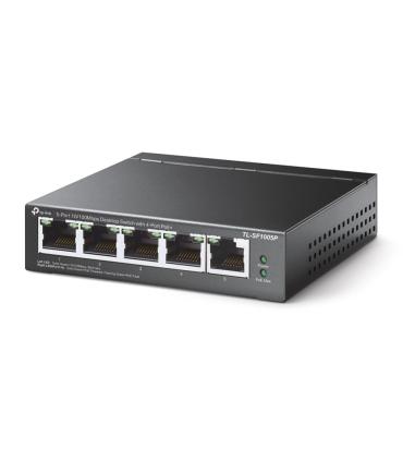 TP-Link TL-SF1005P No administrado Fast Ethernet (10 100) Energía sobre Ethernet (PoE) Negro