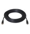 AISENS Cable HDMI V2.0 Premium alta velocidad   HEC 4k@60Hz 18Gbps con repetidor, A M-A M, Negro, 25 m