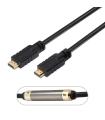 AISENS Cable HDMI V2.0 Premium alta velocidad   HEC 4k@60Hz 18Gbps con repetidor, A M-A M, Negro, 25 m