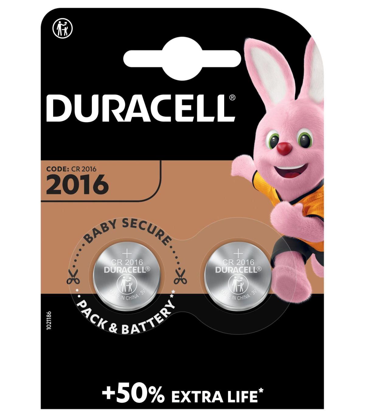 Duracell 2016 Batería de un solo uso CR2016 Litio