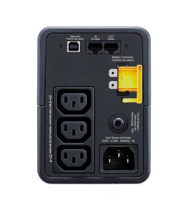 APC Back-UPS sistema de alimentación ininterrumpida (UPS) Línea interactiva 0,5 kVA 300 W 3 salidas AC