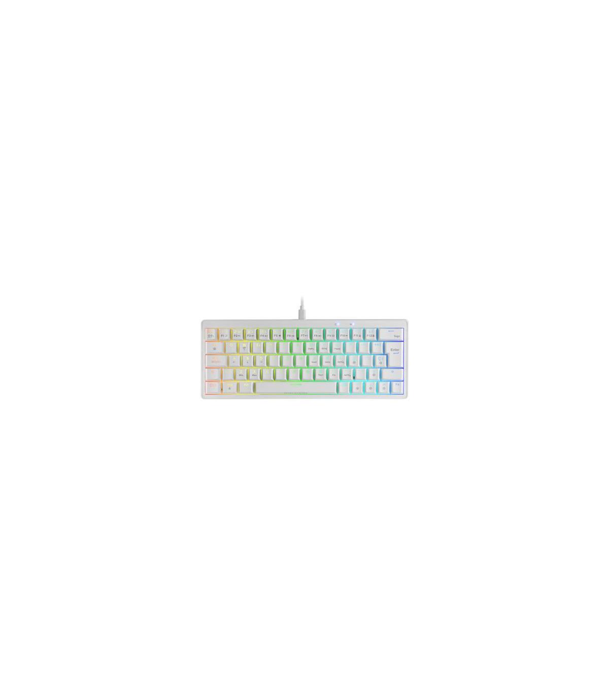 Teclado Gaming Mecnico Mars Gaming MKMINIPRO  Switch Azul  Blanco