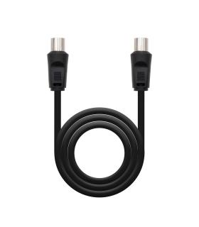 Nanocable 10.26.0202 cable coaxial 3C-2V 1,8 m 9,5 mm Negro