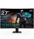 GIGABYTE Monitor de juego curvo GS27FC 27" FHD - 1920 x 1080, 180Hz, 1ms, 250 cd m², FreeSync Premium, compatible con HDR, HDMI