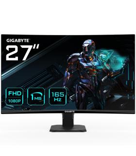 GIGABYTE Monitor de juego GS27F 27" FHD - 1920 x 1080, 165Hz, 1ms, 300 cd m², FreeSync Premium, compatible con HDR, HDMI 2.0,