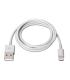 AISENS A102-0036 cable de conector Lightning 2 m Blanco