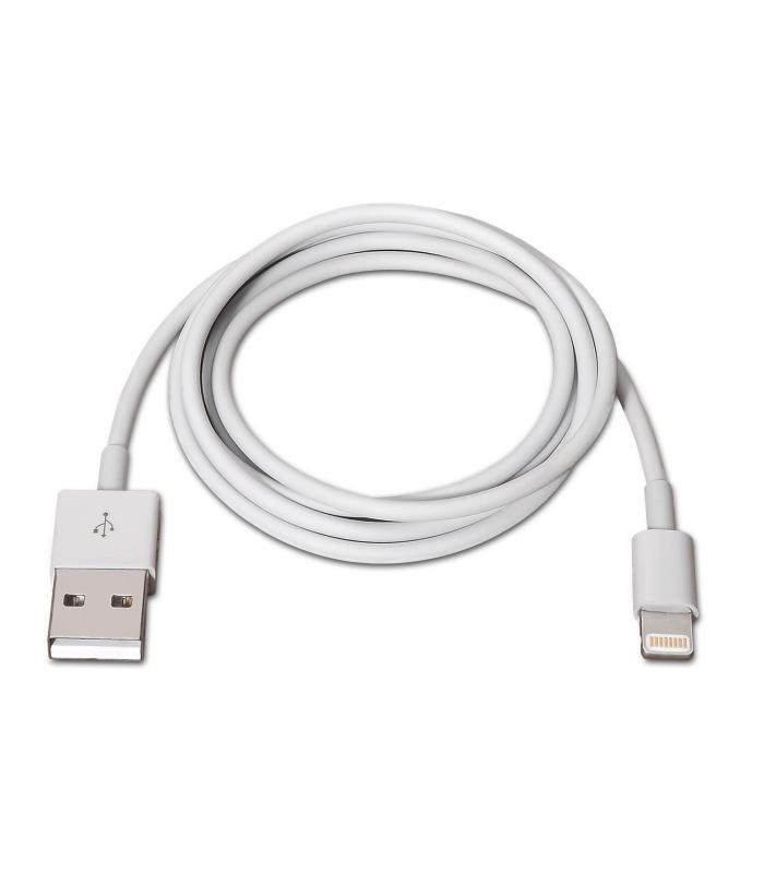 AISENS A102-0036 cable de conector Lightning 2 m Blanco