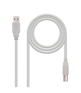 Nanocable CABLE USB 2.0 IMPRESORA, TIPO A M-B M, BEIGE, 1.8 M