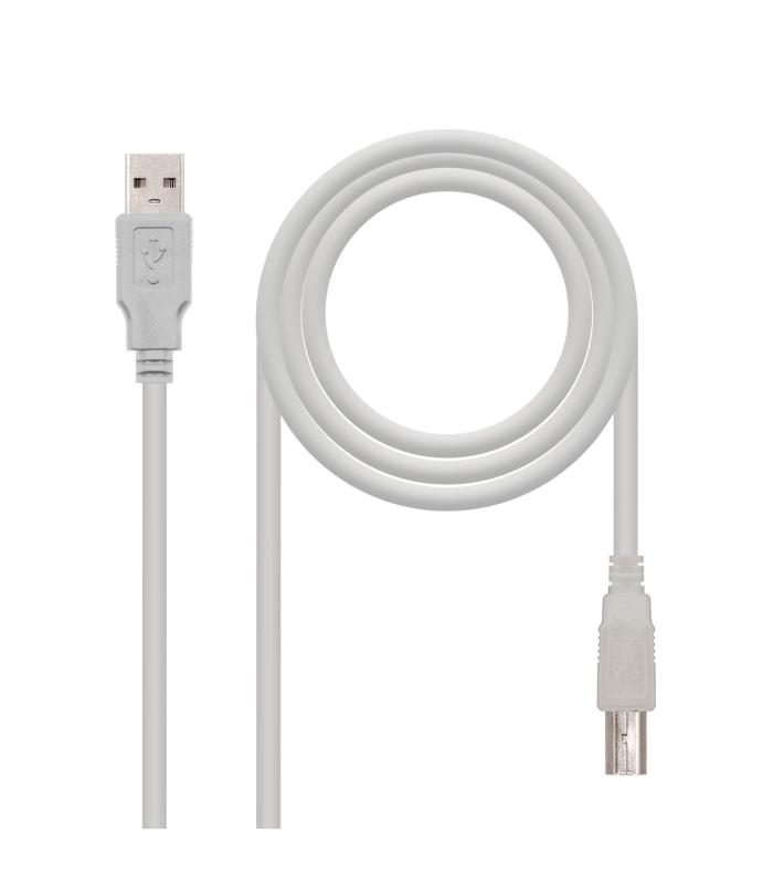 Nanocable CABLE USB 2.0 IMPRESORA, TIPO A M-B M, BEIGE, 1.8 M