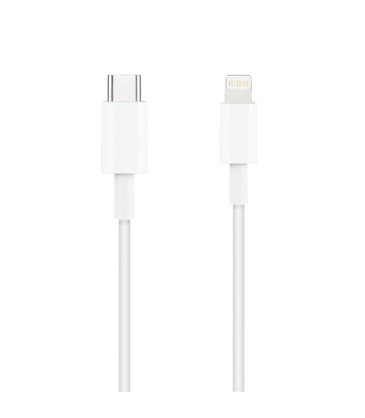 TooQ 10.10.0601 cable de conector Lightning 1 m Blanco