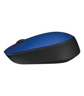 Logitech M171 Blue-K ratón Oficina Ambidextro RF inalámbrico Óptico 1000 DPI