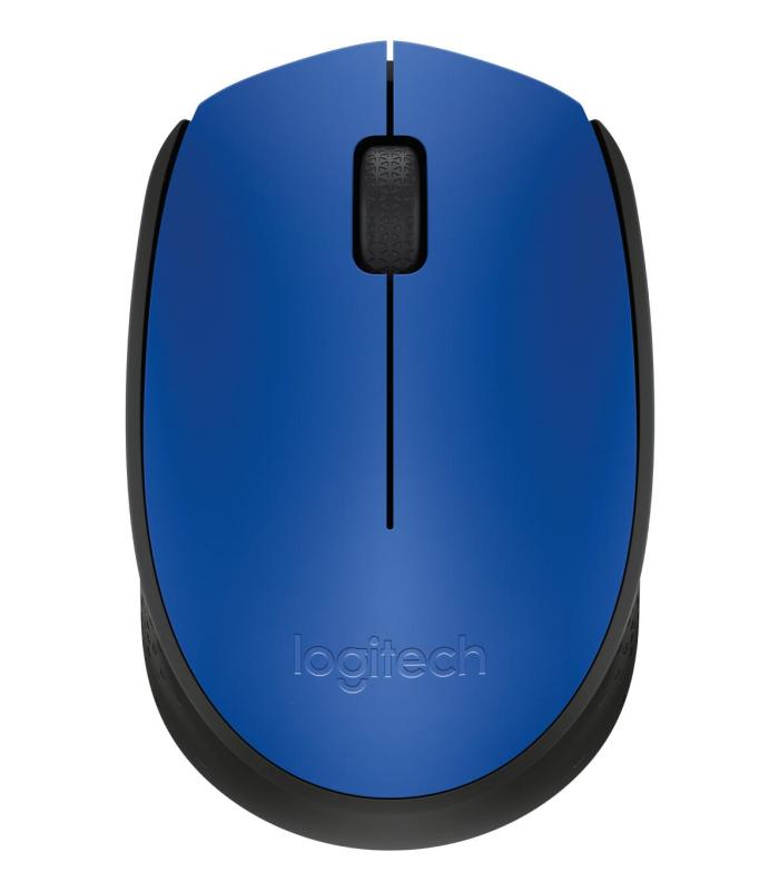 Logitech M171 Blue-K ratón Oficina Ambidextro RF inalámbrico Óptico 1000 DPI