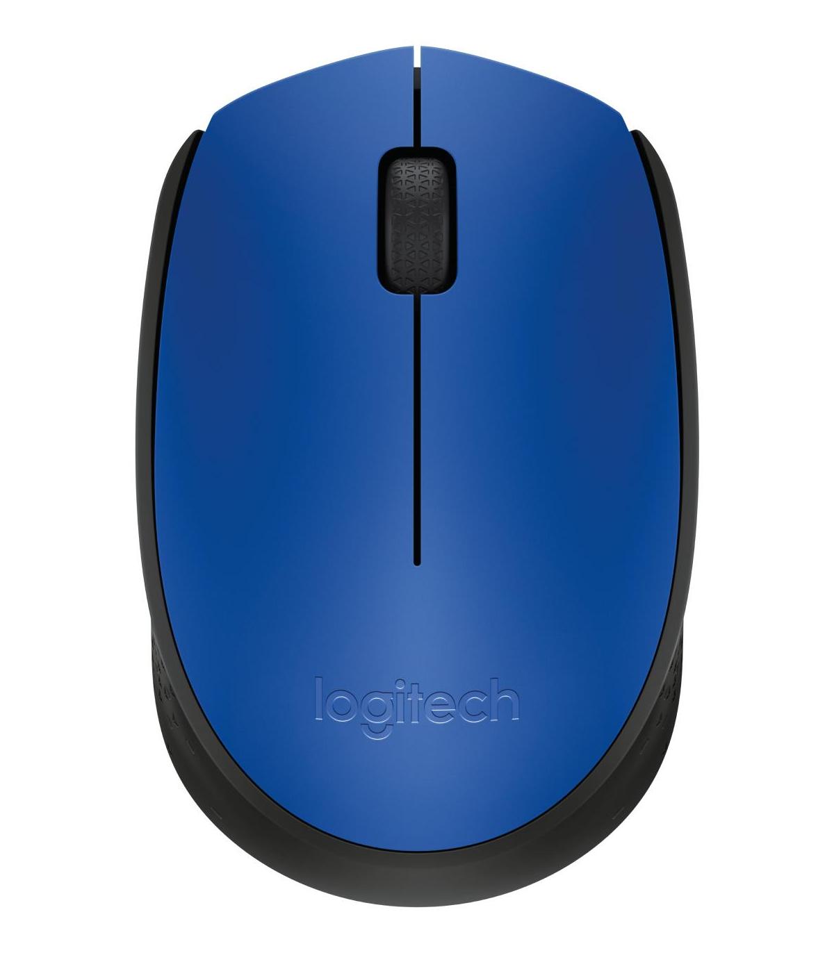 Logitech M171 Blue-K ratón Oficina Ambidextro RF inalámbrico Óptico 1000 DPI