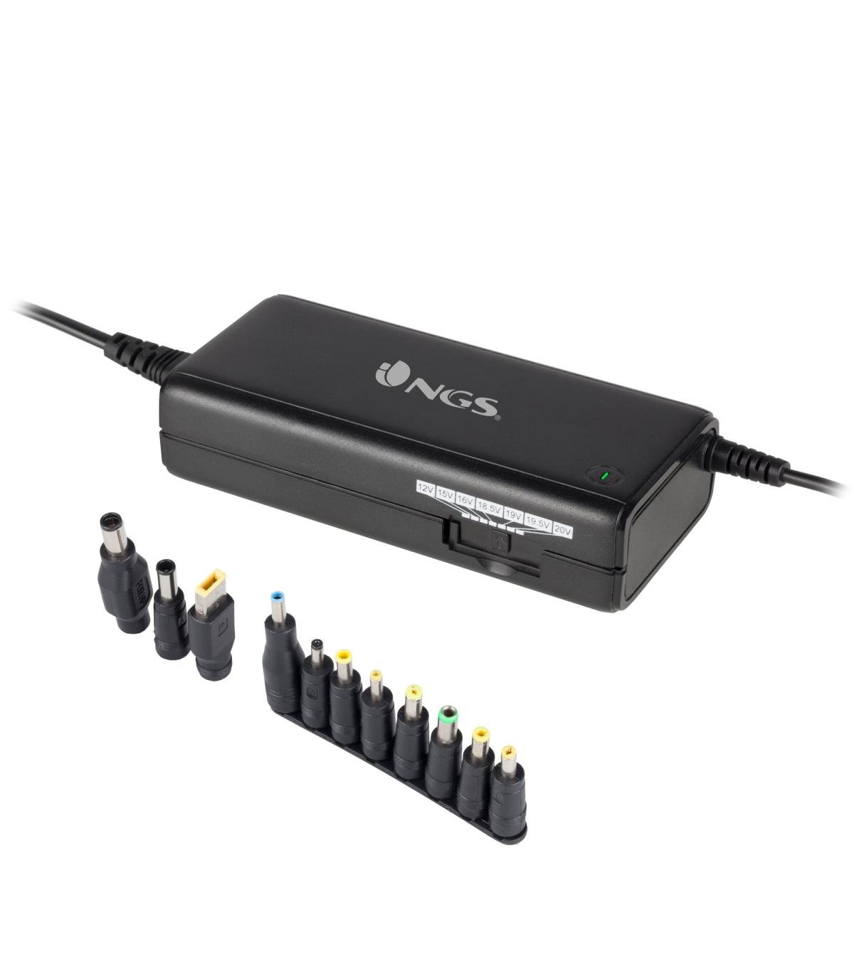 NGS - Cargador BAN - Universal - 11 Salidas - 90W - Seleccin Voltaje 11-20V Manual