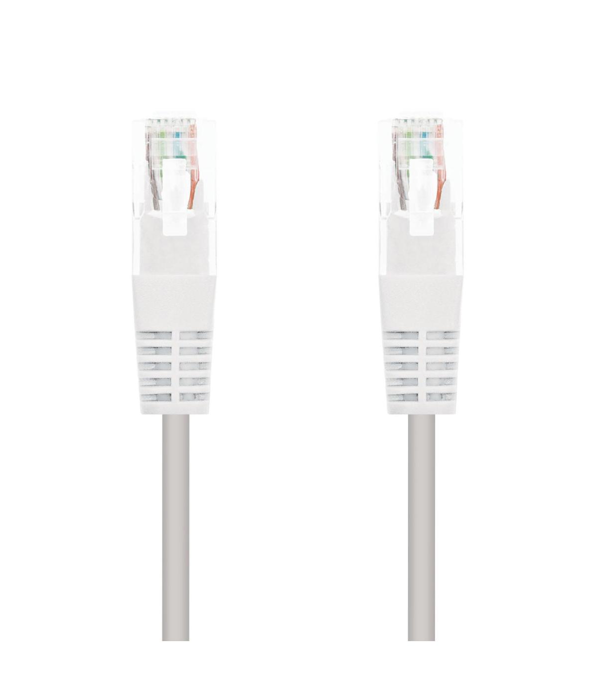 Nanocable CABLE RED LATIGUILLO RJ45 CAT.6 UTP AWG24, BLANCO, 0.5 M