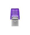 Kingston Technology DataTraveler microDuo 3C unidad flash USB 64 GB USB Type-A   USB Type-C 3.2 Gen 1 (3.1 Gen 1) Púrpura,