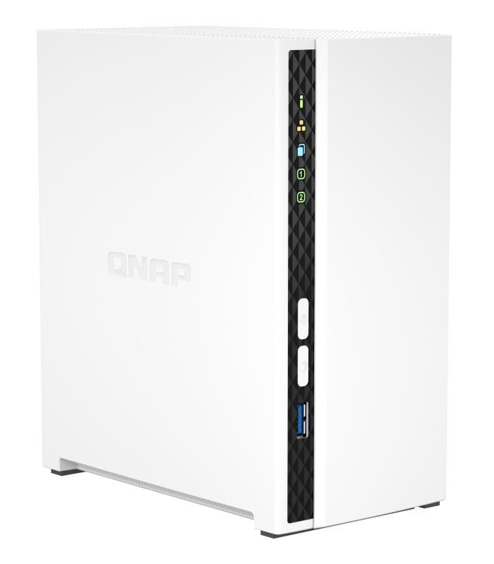 QNAP TS-233 servidor de almacenamiento NAS Mini Tower ARM Cortex-A55 2 GB 0 TB QNAP QTS Blanco
