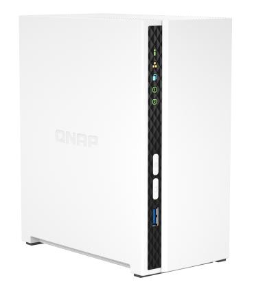 QNAP TS-233 servidor de almacenamiento NAS Mini Tower ARM Cortex-A55 2 GB 0 TB QNAP QTS Blanco