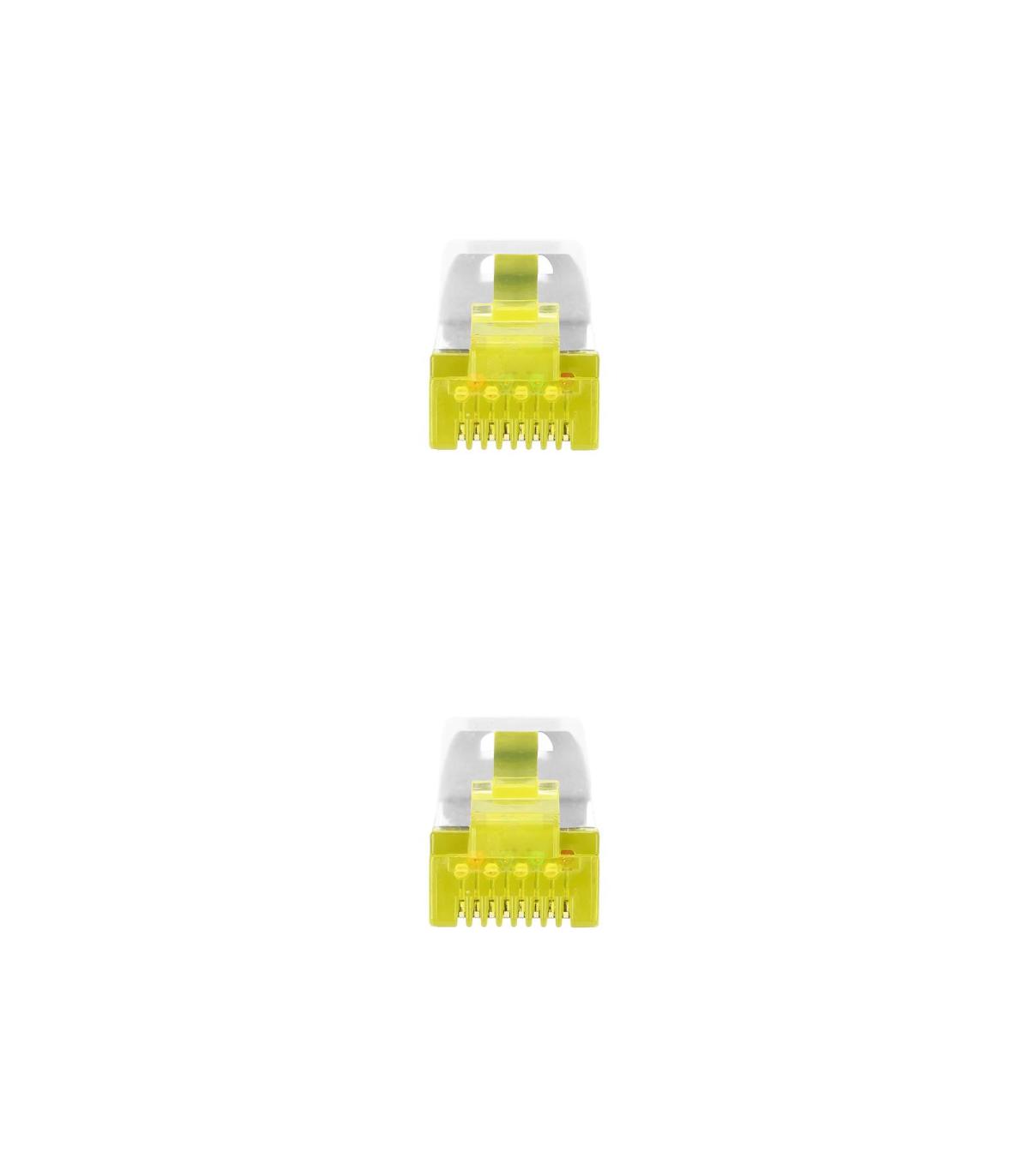 Nanocable Cable Red Latiguillo RJ45 LSZH CAT.6A SFTP AWG26, Blanco, 25 cm