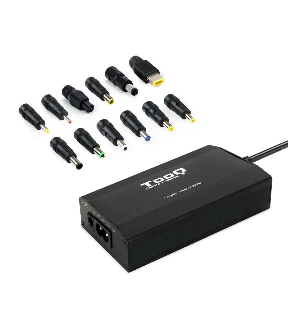 TooQ CARGADOR UNIVERSAL PORTATIL TQLC-100BS01M 100W 3 EN 1 USB