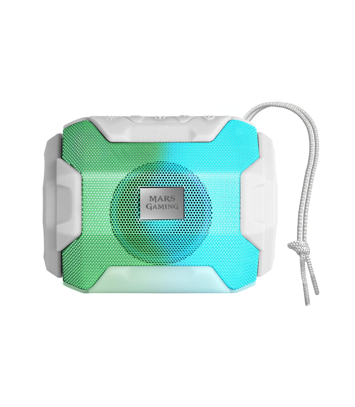 Altavoz Con Bluetooth Mars Gaming MSBAXW  10W  1.0  Blanco
