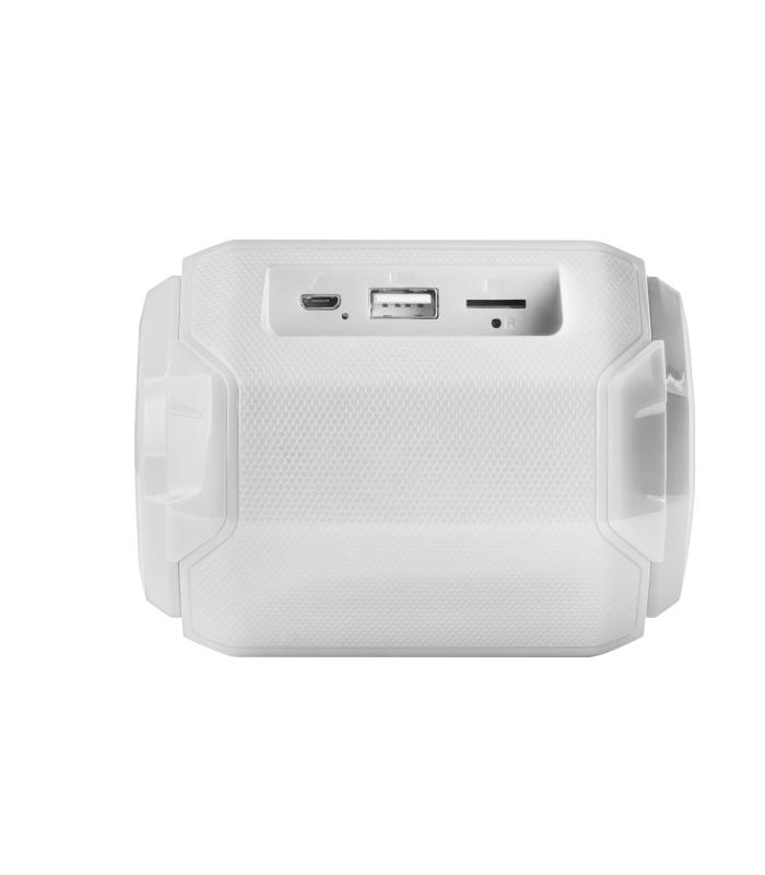 Altavoz Con Bluetooth Mars Gaming MSBAXW  10W  1.0  Blanco