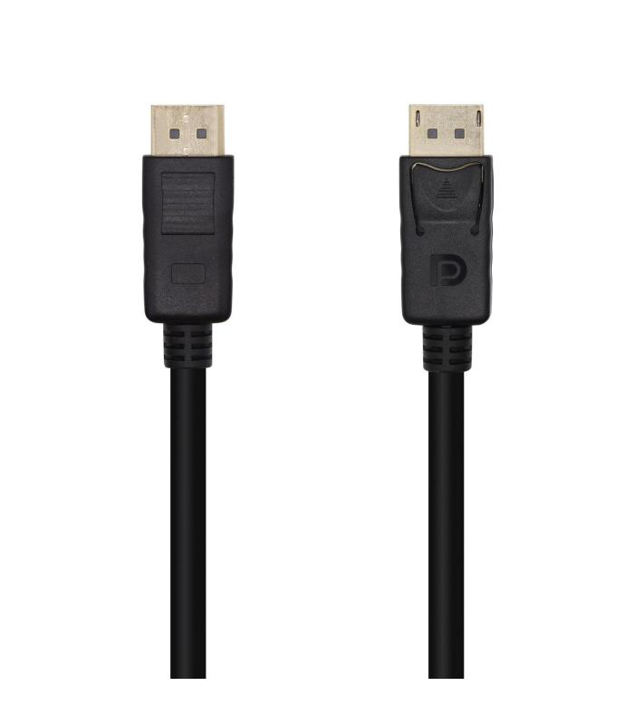 AISENS Cable DisplayPort V1.2 4K@60Hz, DP M-DP M, Negro, 1.0m