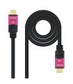 Nanocable 10.15.3715 cable HDMI 15 m HDMI tipo A (Estándar) Negro, Rosa