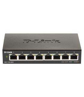 D-Link DGS-1100-08V2 Gestionado L2 Gigabit Ethernet (10 100 1000) Negro