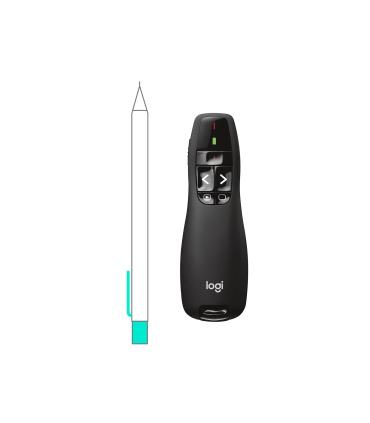 Logitech R400 apuntador inalámbricos RF Negro