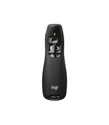 Logitech R400 apuntador inalámbricos RF Negro