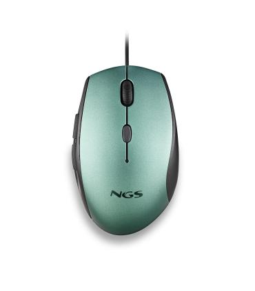 Ratn Ergonmico NGS Moth Ice  Hasta 1600 DPI  Verde Hielo