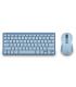 NGS Fantasy Pack Teclado Compacto Silencioso + Raton Silencioso 1600dpi 5 Botones - Conexion 2,4GHz, BT1 Y BT2 - Color Azul