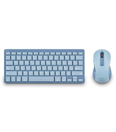 NGS Fantasy Pack Teclado Compacto Silencioso + Raton Silencioso 1600dpi 5 Botones - Conexion 2,4GHz, BT1 Y BT2 - Color Azul