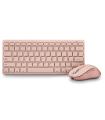 NGS Fantasy Pack Teclado Compacto Silencioso + Raton Silencioso 1600dpi 5 Botones - Conexion 2,4GHz, BT1 Y BT2 - Color Rosa