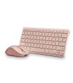 NGS Fantasy Pack Teclado Compacto Silencioso + Raton Silencioso 1600dpi 5 Botones - Conexion 2,4GHz, BT1 Y BT2 - Color Rosa