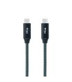 Nanocable Cable USB 3.2 Gen2x2 20Gbps 5A 100W 4K 60Hz USB-C M-USB-C M, Gris Negro, 1 m