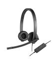 Logitech H570e Auriculares Alámbrico Diadema Oficina Centro de llamadas USB tipo A Negro