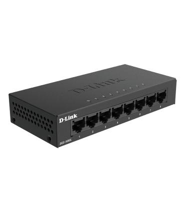 D-Link DGS-108GL No administrado Gigabit Ethernet (10 100 1000) Negro