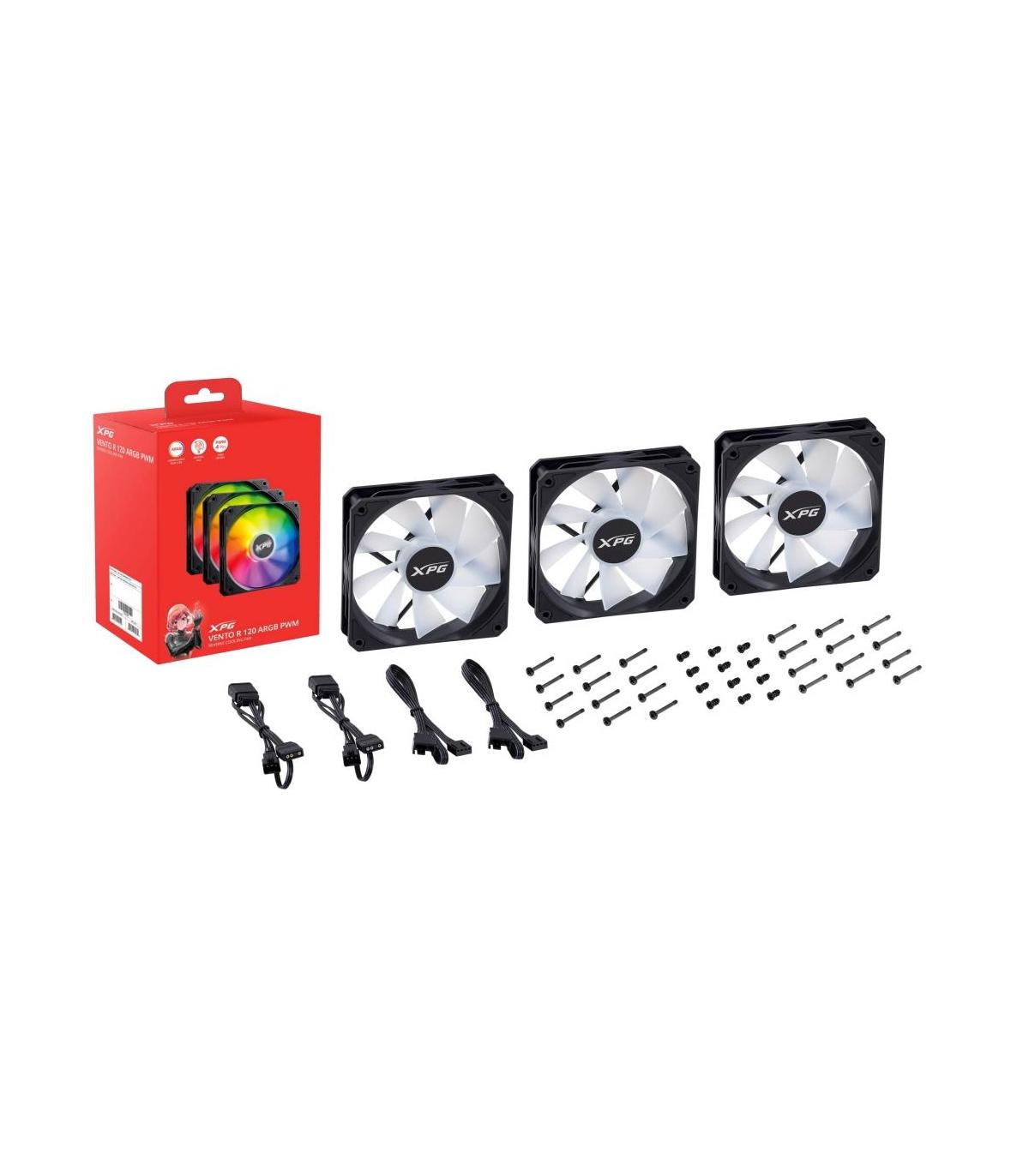 XPG VENTO R 120 ARGB PWM Carcasa del ordenador Ventilador 12 cm Negro 1 pieza(s)