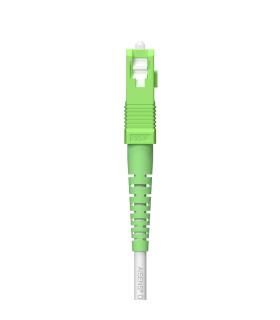 AISENS Cable Fibra Óptica Latiguillo G657A2 3.0 9 125 SMF Simplex CPR DCA LSZH, SC APC-SC APC, Blanco, 100 m