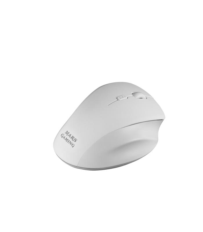 Ratn Gaming Inalmbrico Mars Gaming MMWERGO  Hasta 3200 DPI  Blanco