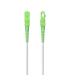 AISENS Cable Fibra Óptica Latiguillo G657A2 3.0 9 125 SMF Simplex CPR DCA LSZH, SC APC-SC APC, Blanco, 120 m