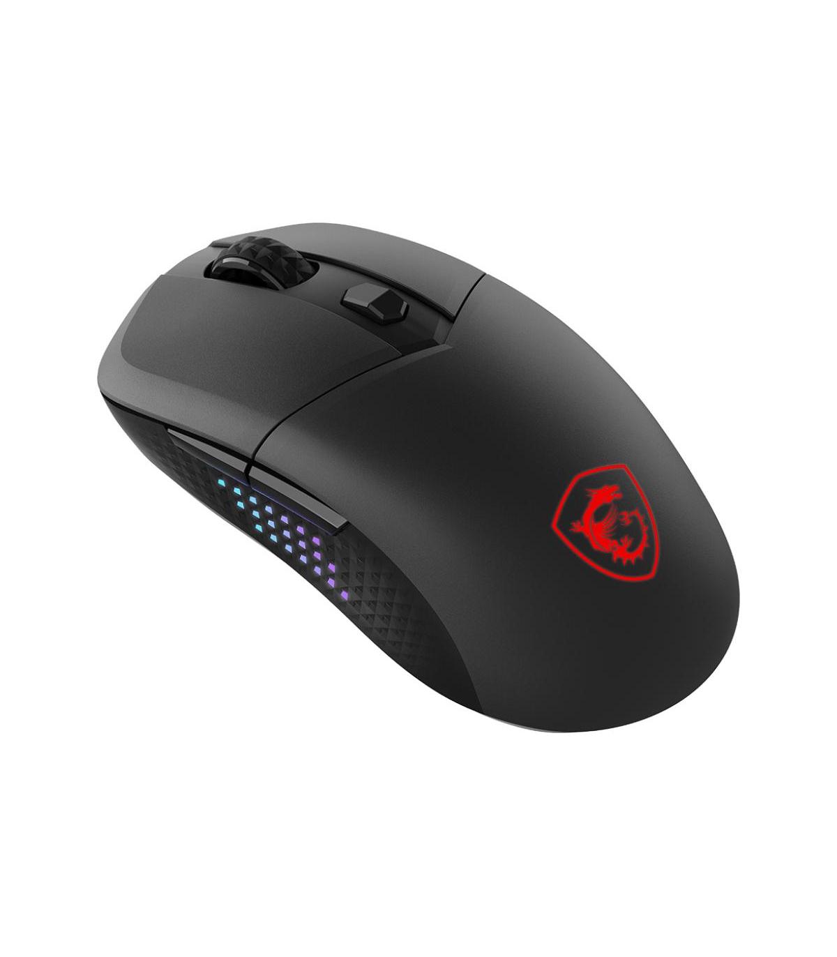 MSI VERSA 300 ELITE WIRELESS ratón Juego mano derecha RF Wireless + Bluetooth + USB Type-C Óptico 26000 DPI