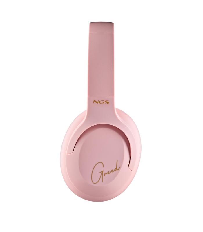 AURICULAR NGS BLUETOOTH 5.1 HEADPHONE ARTICA GREED ROSA