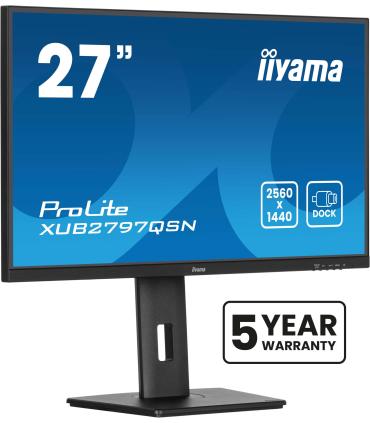 iiyama ProLite XUB2797QSN-B2 pantalla para PC 68,6 cm (27") 2560 x 1440 Pixeles 2K Ultra HD LED Negro