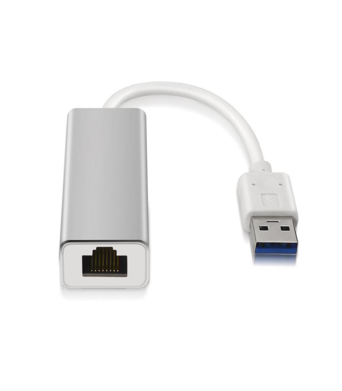 AISENS A106-0049 cambiador de género para cable RJ-45 USB 2.0 Type-A Plata, Blanco