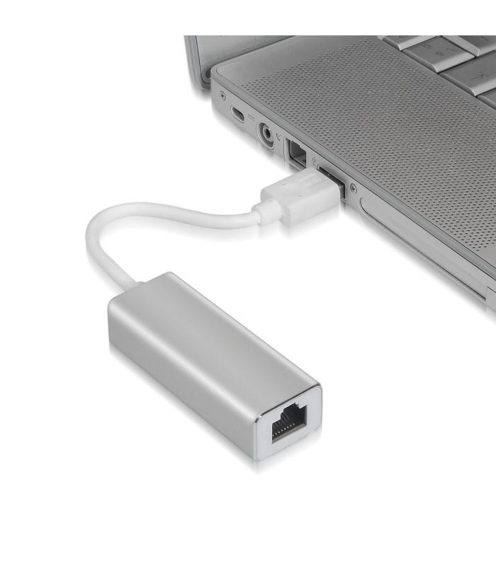 AISENS A106-0049 cambiador de género para cable RJ-45 USB 2.0 Type-A Plata, Blanco