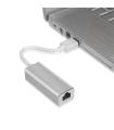 AISENS A106-0049 cambiador de género para cable RJ-45 USB 2.0 Type-A Plata, Blanco