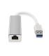 AISENS A106-0049 cambiador de género para cable RJ-45 USB 2.0 Type-A Plata, Blanco